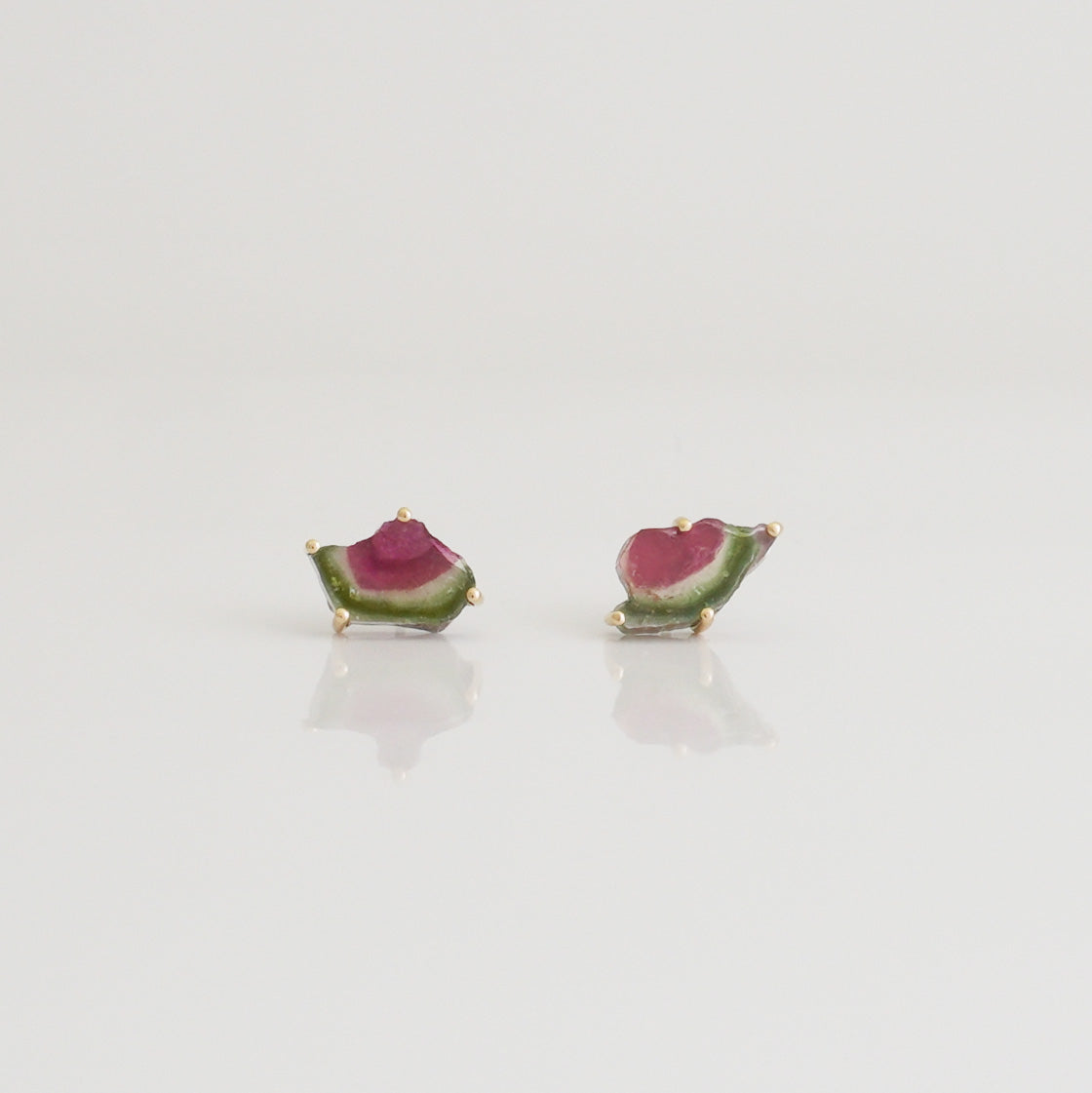 No.62 西瓜 3 Earrings（PT900/K18）