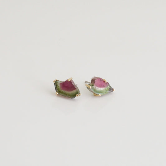 No.62 Watermelon 3 Earrings (PT900/K18)